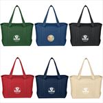 JH3255 Large Cotton Canvas Yacht Tote With Custom Imprint
